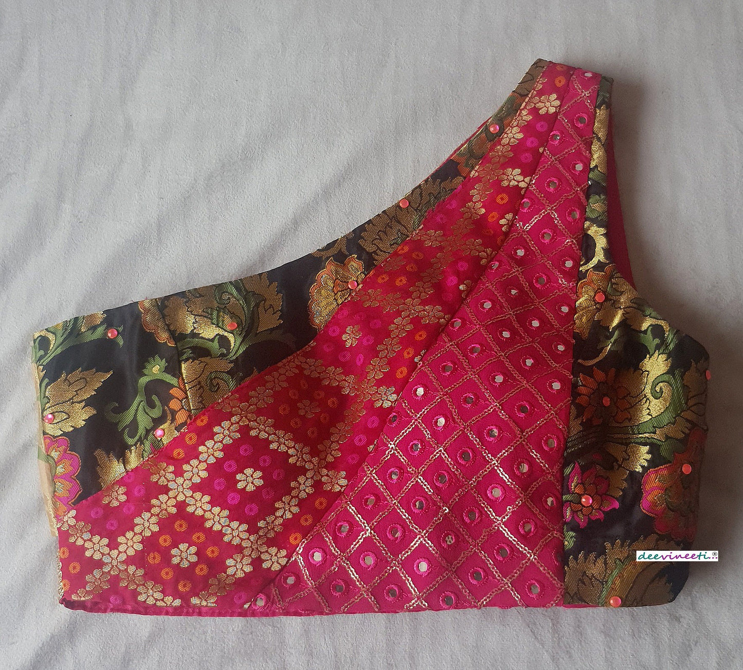 Multicolor One Shoulder Blouse DVBL_186