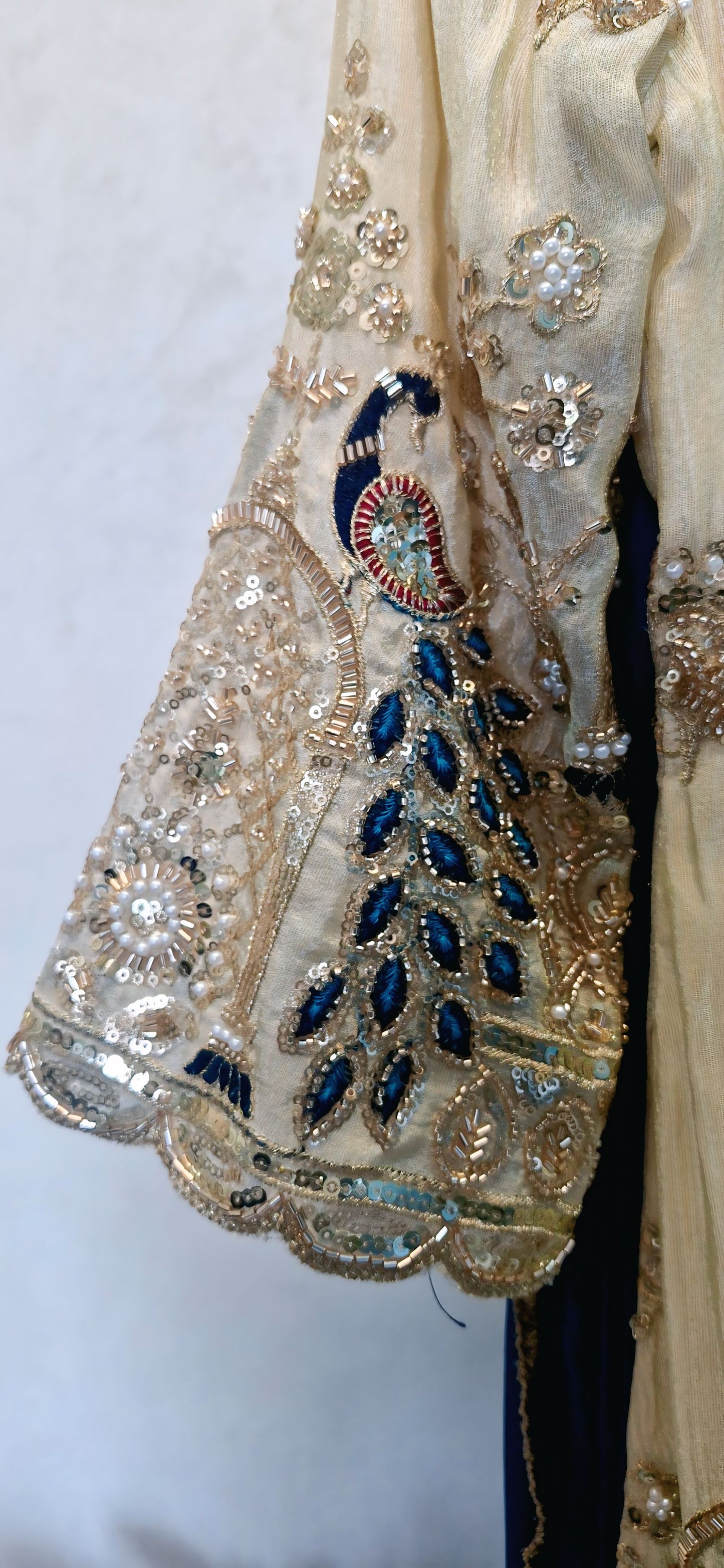 Embroidered Tissue Silk Sharara Set DVSP_014