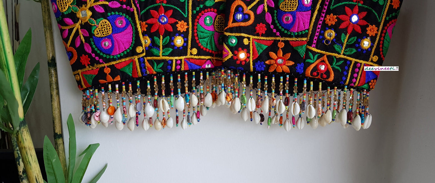 Embroidered Multicolor Dandiya Blouse DVBL_276