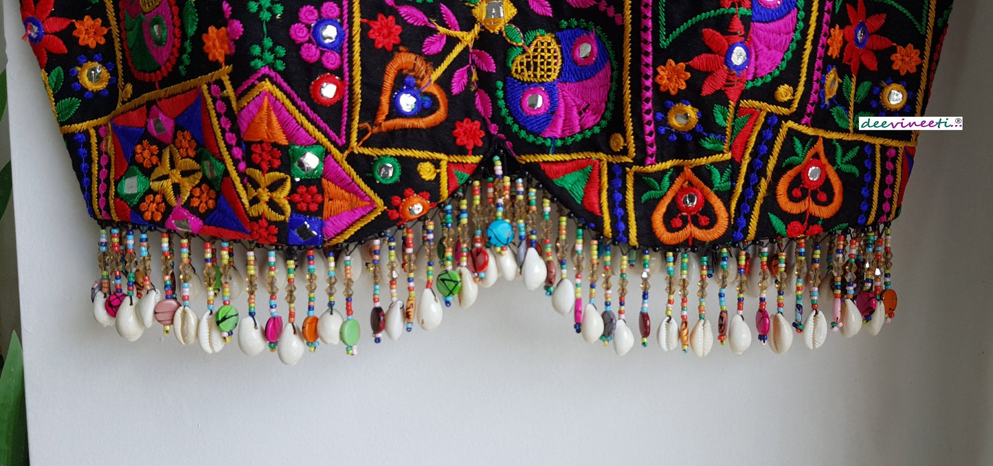 Embroidered Multicolor Dandiya Blouse DVBL_276