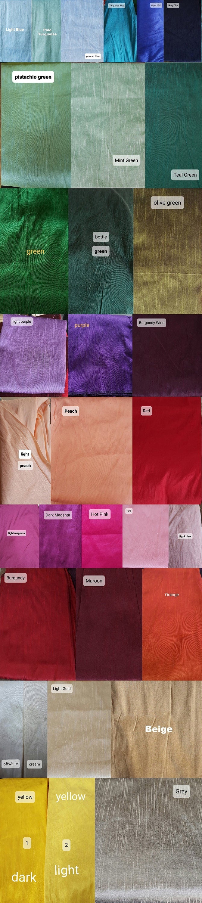 Raw Silk Blouse Plunge Neck Solid Blouse DVBL_273