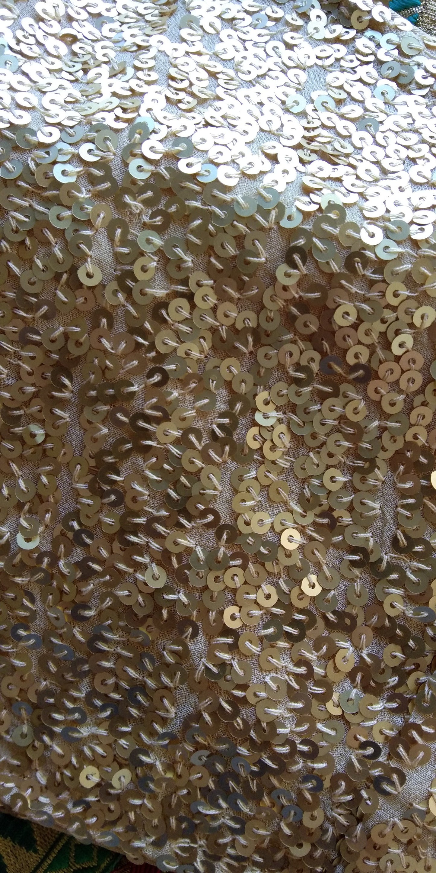 Gold Sequins One Shoulder Blouse. DVBL_028