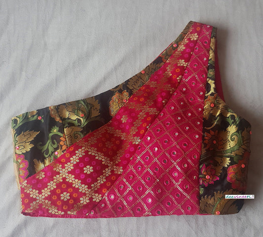 Multicolor One Shoulder Blouse DVBL_186