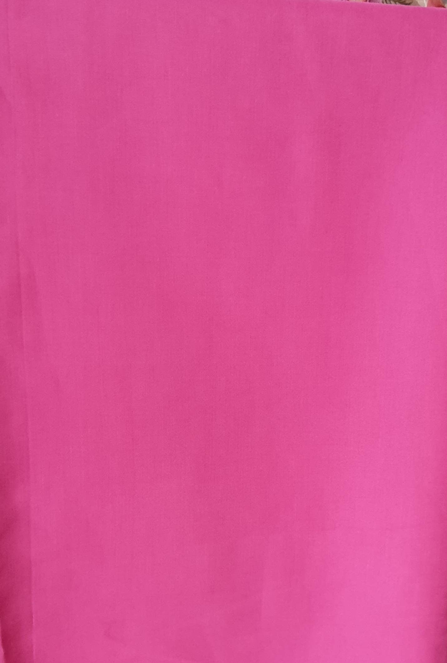 Modal Satin Hot Pink U Neck Blouse. DVBL_019