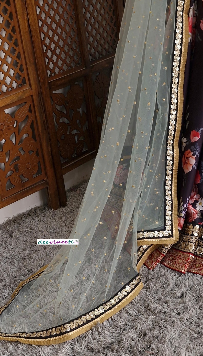 Floral Printed Black Linen Silk Lehenga Set DVMTD_0233