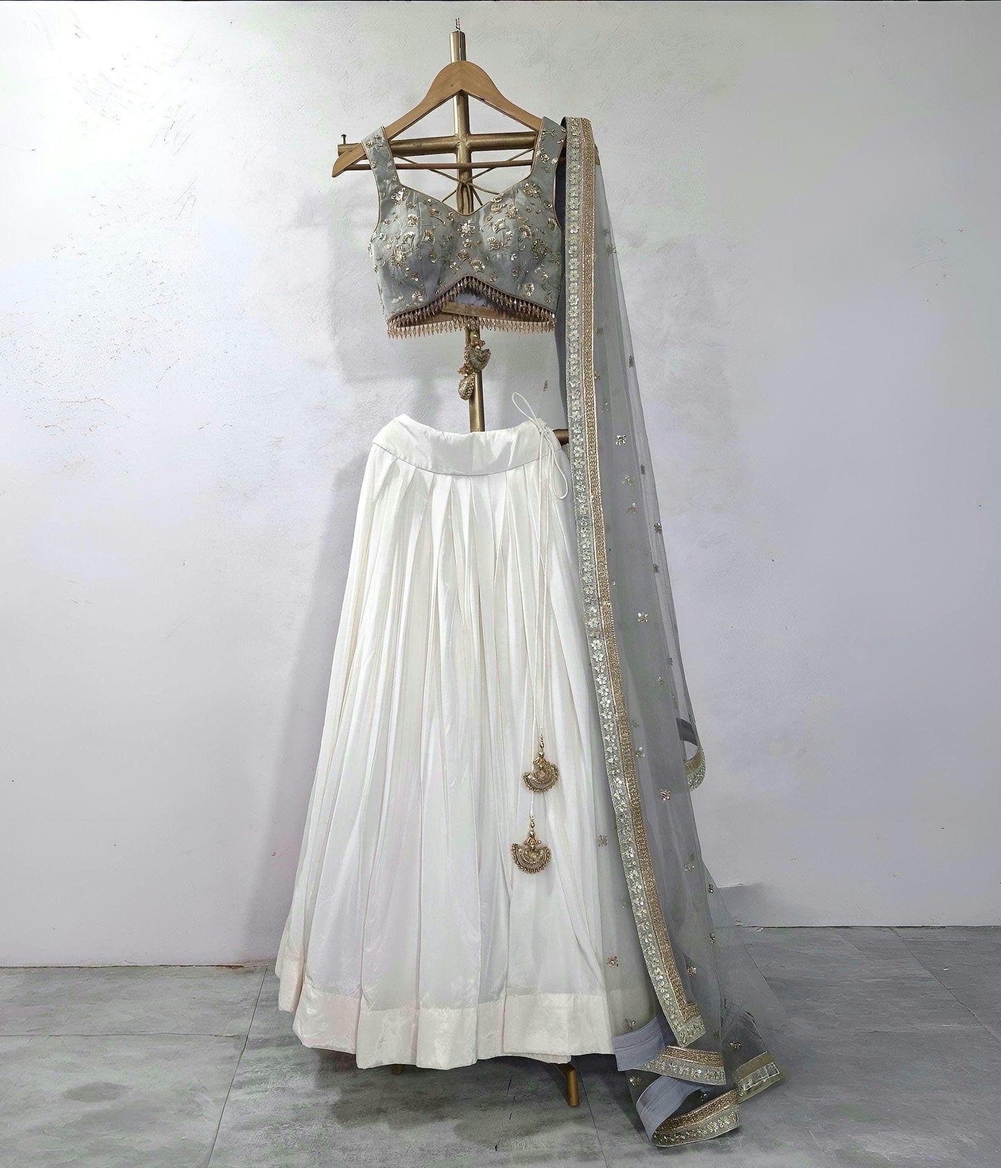 Grey and Ivory Lehenga Choli DVMTD_0303