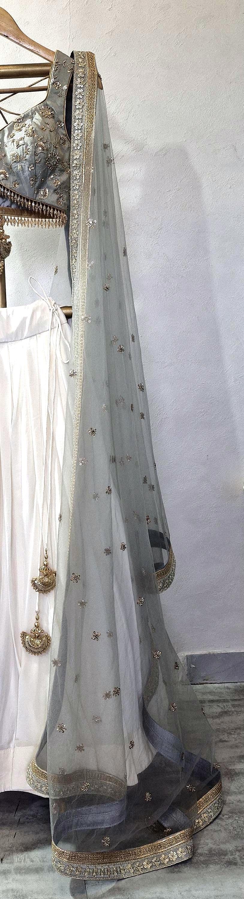 Grey and Ivory Lehenga Choli DVMTD_0303
