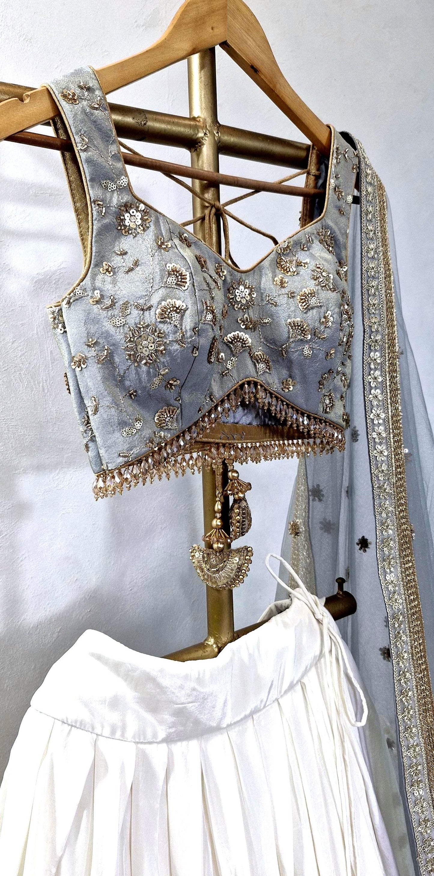 Grey and Ivory Lehenga Choli DVMTD_0303