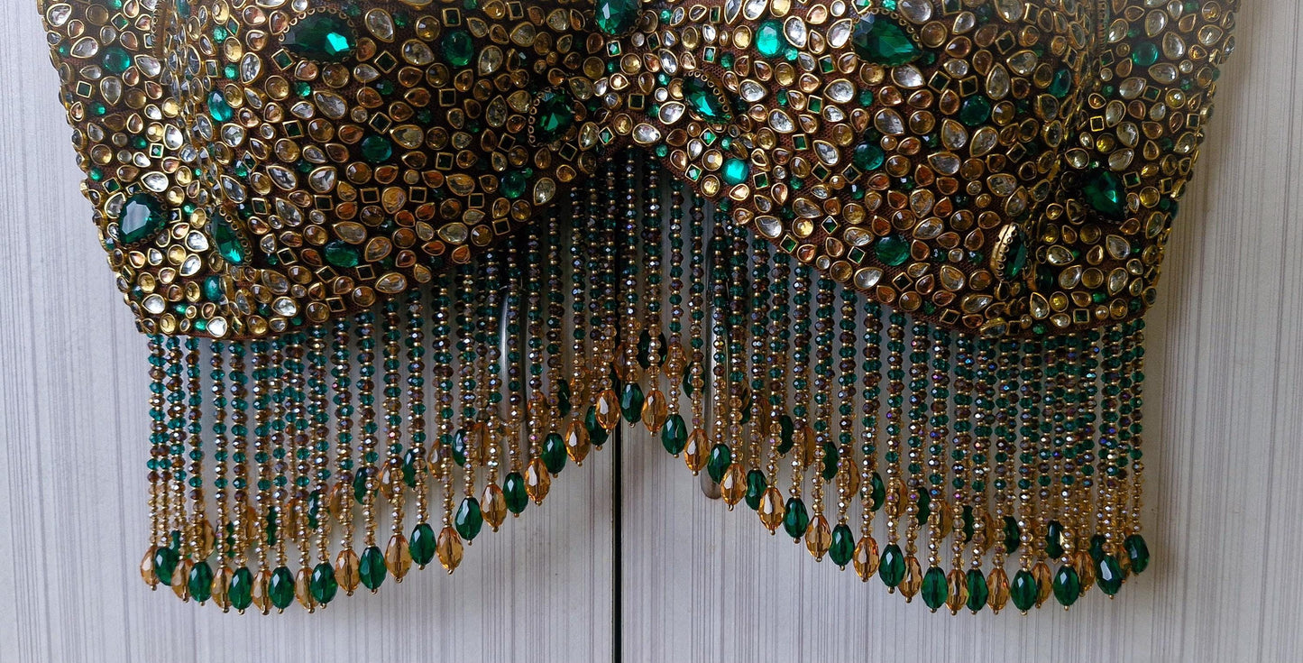 Beads & Kundan Embellishment Bejeweled Bralette DVBL_516