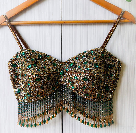 Beads & Kundan Embellishment Bejeweled Bralette DVBL_516
